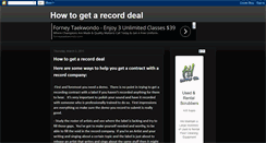 Desktop Screenshot of howtoget-a-record-deal.blogspot.com