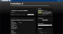 Desktop Screenshot of footballtips0.blogspot.com