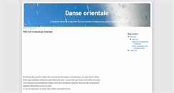 Desktop Screenshot of danse1orientale.blogspot.com