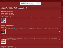 Tablet Screenshot of grupoculturaleteatralfilhosdaarte.blogspot.com