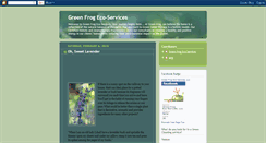 Desktop Screenshot of greenfrogecoservices.blogspot.com