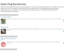 Tablet Screenshot of greenfrogecoservices.blogspot.com