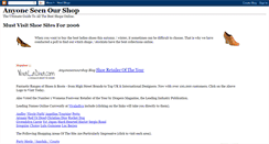 Desktop Screenshot of anyoneseenourshop.blogspot.com