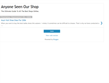 Tablet Screenshot of anyoneseenourshop.blogspot.com