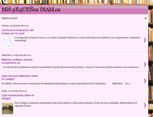 Tablet Screenshot of mispequenosdiablos.blogspot.com