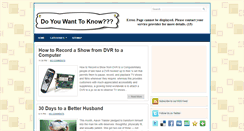 Desktop Screenshot of do-u-want-to-know.blogspot.com