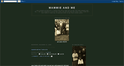 Desktop Screenshot of mammieandme.blogspot.com