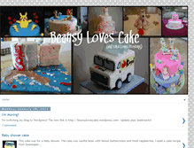 Tablet Screenshot of beansylovescake.blogspot.com