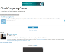 Tablet Screenshot of cloudcomputingcourse.blogspot.com