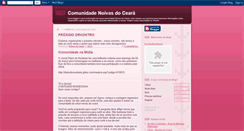 Desktop Screenshot of comunidadenoivasdoceara.blogspot.com