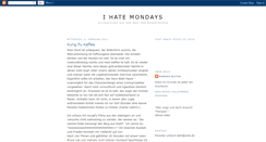 Desktop Screenshot of mondayhate.blogspot.com