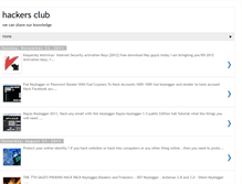 Tablet Screenshot of hackerssclub.blogspot.com