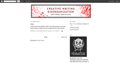 Desktop Screenshot of creativewritingdisorganization.blogspot.com