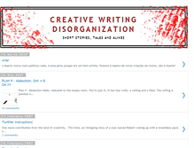 Tablet Screenshot of creativewritingdisorganization.blogspot.com