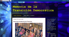 Desktop Screenshot of memoriatransiciondemocratica.blogspot.com