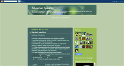 Desktop Screenshot of educationopinions.blogspot.com
