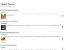 Tablet Screenshot of nenesnotesbynenescreations.blogspot.com
