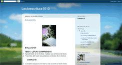 Desktop Screenshot of lectoescritura1010.blogspot.com