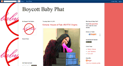 Desktop Screenshot of boycottbabyphat.blogspot.com