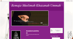 Desktop Screenshot of muslimatul-husna.blogspot.com