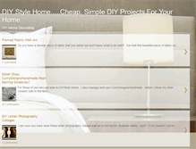 Tablet Screenshot of diystylehome.blogspot.com