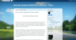 Desktop Screenshot of indiandemocracyinamousetrap.blogspot.com