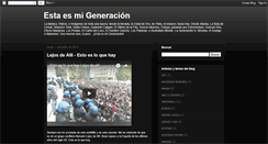 Desktop Screenshot of esmigeneracion.blogspot.com