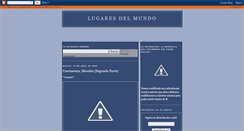 Desktop Screenshot of lugaresdel-mundo.blogspot.com