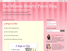 Tablet Screenshot of missussmartypants.blogspot.com