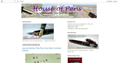 Desktop Screenshot of houseofpens.blogspot.com