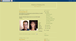 Desktop Screenshot of preliterate.blogspot.com