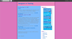 Desktop Screenshot of designersintraining.blogspot.com