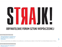 Tablet Screenshot of forumsztukiwspolczesnej.blogspot.com