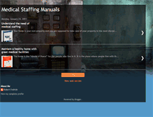 Tablet Screenshot of medicalstaffingmanuals.blogspot.com