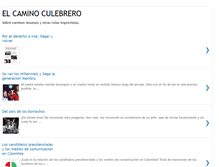 Tablet Screenshot of elcaminoculebrero.blogspot.com