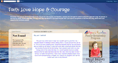 Desktop Screenshot of faithlovehopeandcourage.blogspot.com