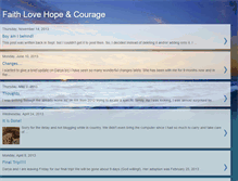 Tablet Screenshot of faithlovehopeandcourage.blogspot.com