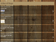 Tablet Screenshot of a-raeofhope.blogspot.com