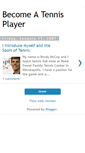 Mobile Screenshot of becomeatennisplayer.blogspot.com