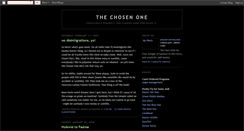 Desktop Screenshot of chosenone01.blogspot.com