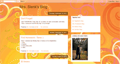 Desktop Screenshot of mrsslenk.blogspot.com