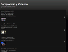 Tablet Screenshot of compromisoyvivienda.blogspot.com