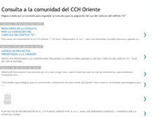 Tablet Screenshot of consultacomunidadcchoriente.blogspot.com