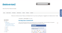 Desktop Screenshot of geeksversion2.blogspot.com