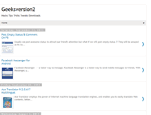 Tablet Screenshot of geeksversion2.blogspot.com