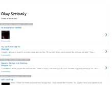 Tablet Screenshot of okayseriously.blogspot.com