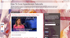 Desktop Screenshot of curehypertensionnaturally.blogspot.com