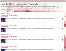 Tablet Screenshot of curehypertensionnaturally.blogspot.com