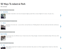 Tablet Screenshot of 50ways2adastralpark.blogspot.com