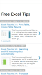 Mobile Screenshot of free-excel-tips.blogspot.com